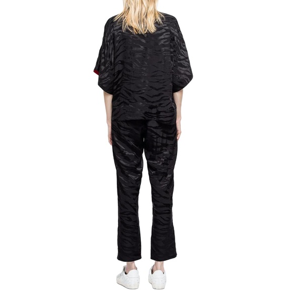 Zadig & Voltaire Pop Jacquard Tiger Silk Pant - Picture 3 of 4